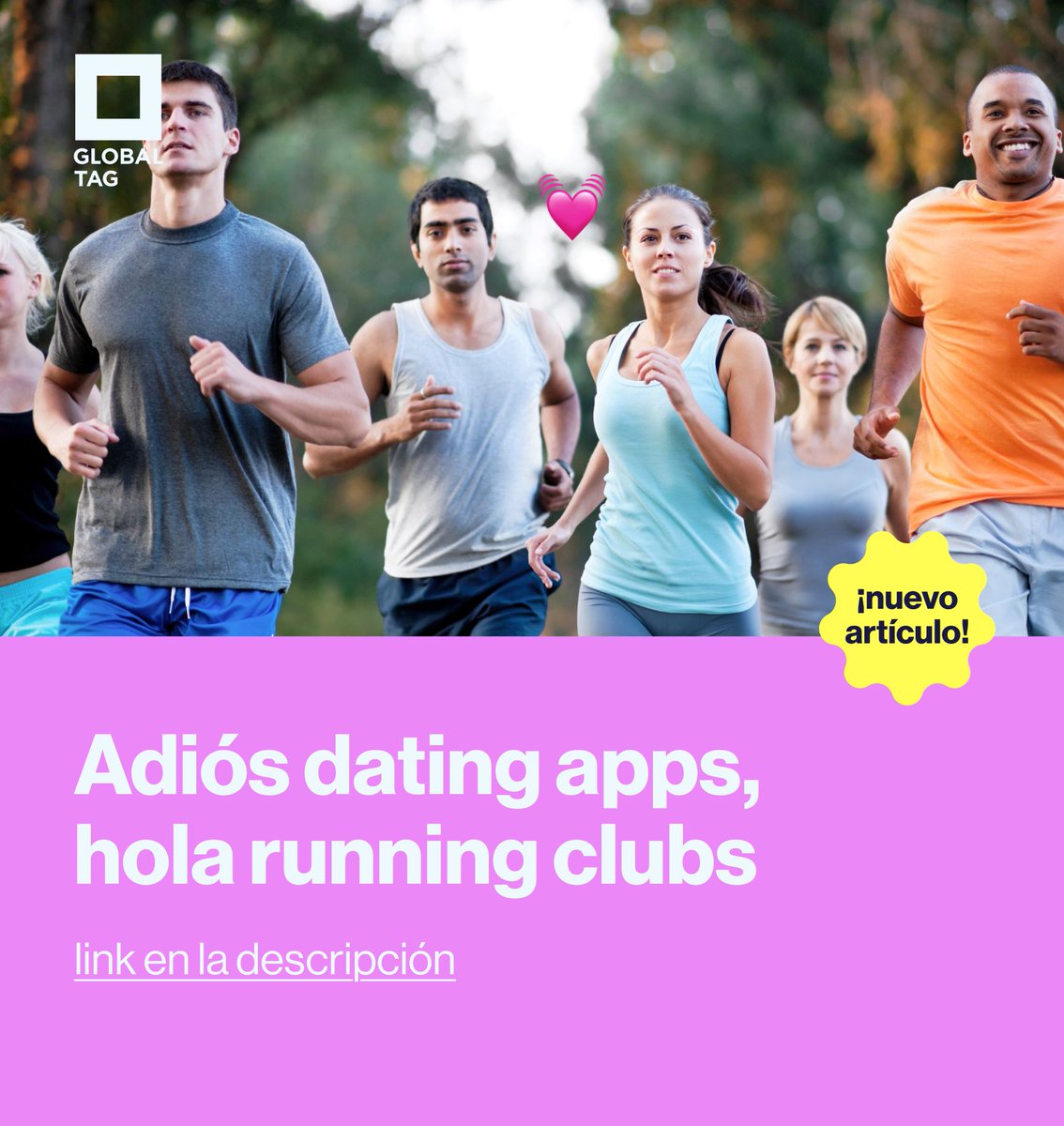 Global_Tag_MX's tweet photo. ✅ En la última década, la popularidad del #running ha ganado un 57% globalmente.

✅ + del 90% de la #GenZ se siente frustrada con las  apps de citas.

✅ El uso de apps para correr como #Strava incrementó un 27% en pandemia.

💡Más #insights aquí: https://t.co/vigIZq8UYU https://t.co/Oio99iWhBD