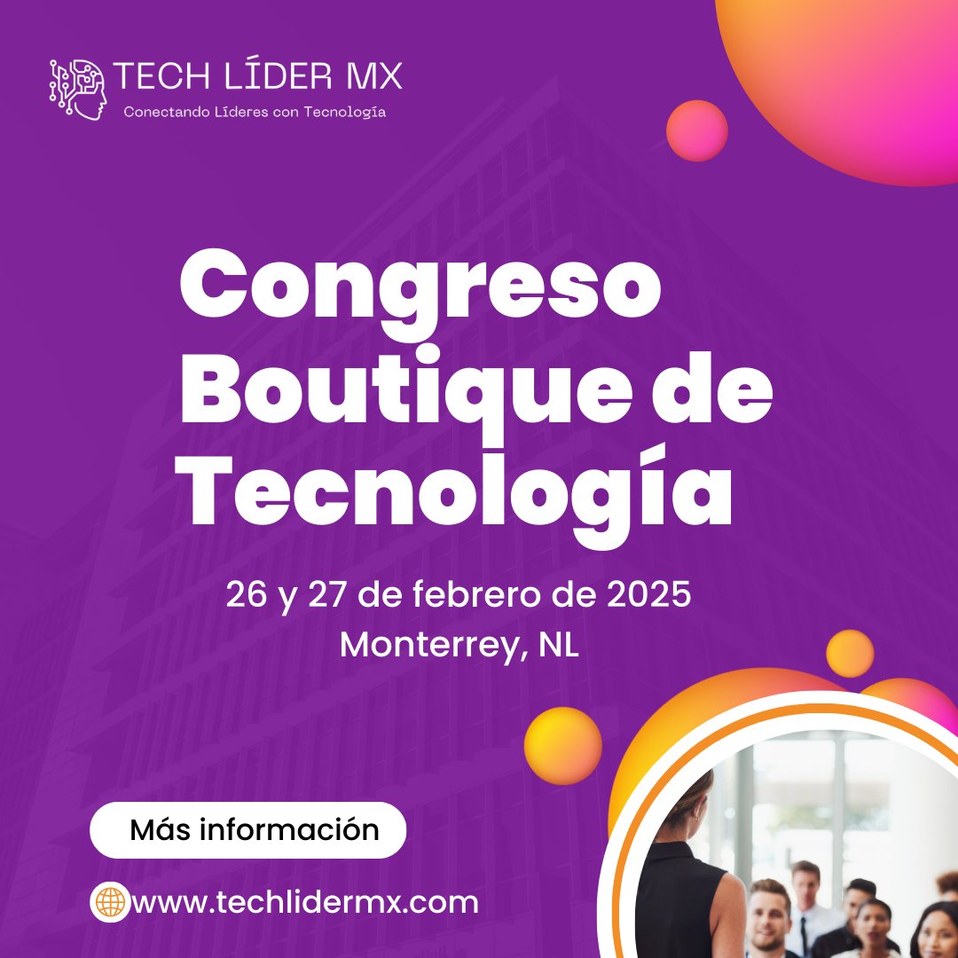 Congreso Tech Líder MX.

Este evento congrega a expertos, líderes y entusiastas del sector, ofreciendo un espacio inigualable para el networking, aprendizaje y exploración de oportunidades comerciales. #Tecnología <a href="/iA/">iA Inc.</a> <a href="/nuevoleon/">El Gobierno de Nuevo León</a>