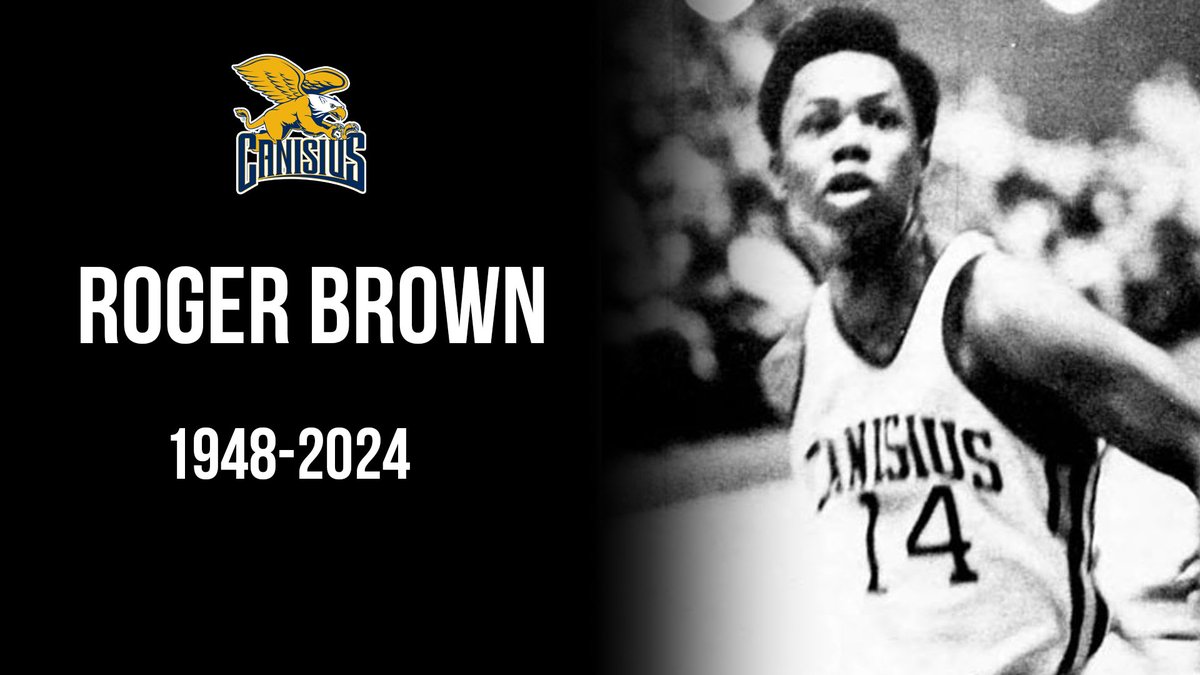 The Canisius men's basketball program is saddened to learn of the passing of former #Griffs guard Roger Brown.

A Buffalo native and a three-time letterwinner, he served as a team captain during the 1969-70 campaign.

#MAACHoops