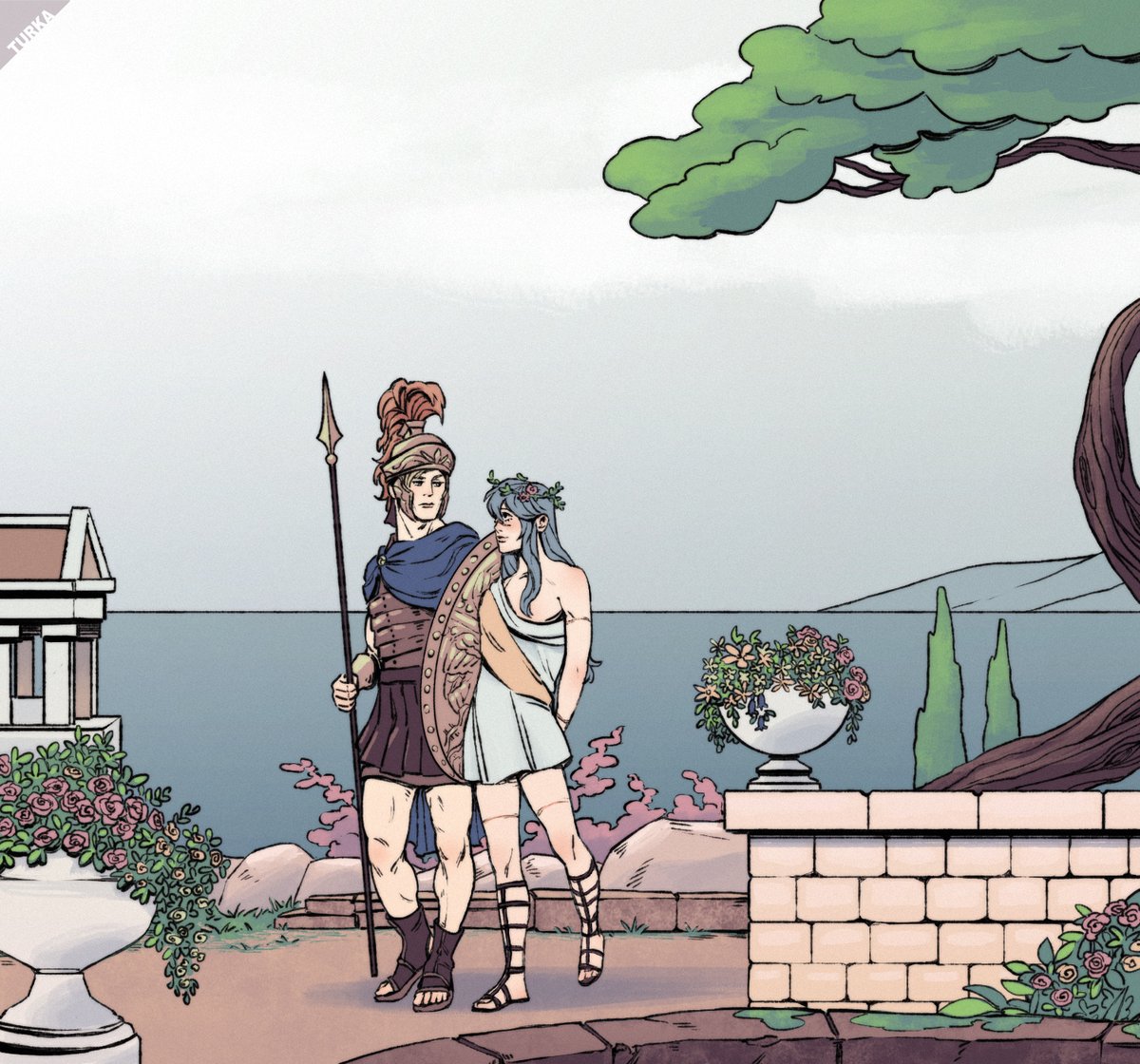 #NanaHitoWeek week Day 2 Mythology AU Achilles and Phoenix
#jjk #NanaHito