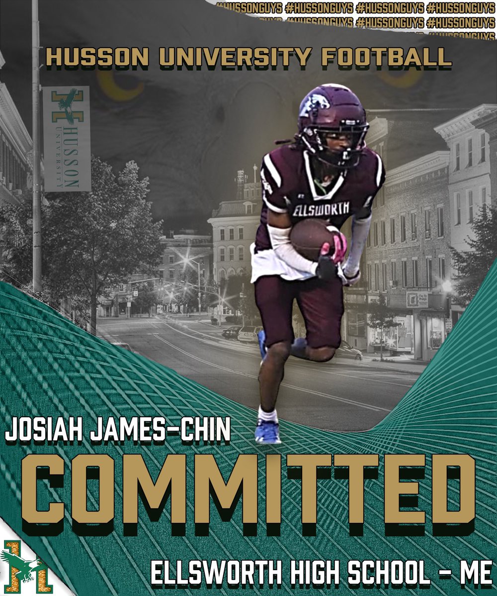 hussonfootball's tweet photo. Welcome our newest #HussonGuy!

🏈Josiah James-Chin
🦅Ellsworth High School - ME https://t.co/J3yAElsCeI