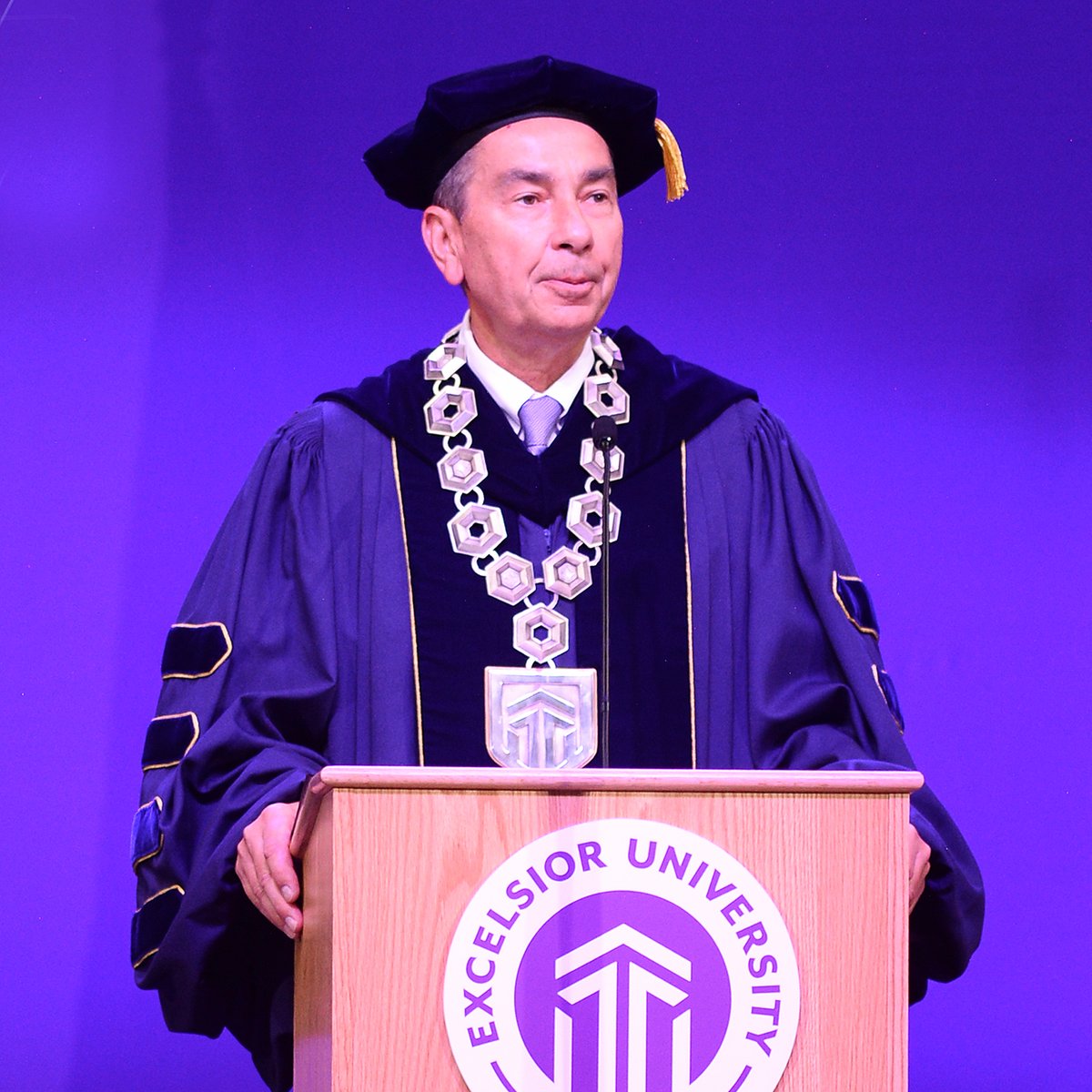 PresSchejbal's tweet image. Today is the best day of the year!

I’m proud to preside over Excelsior’s 53rd Commencement ceremony in Albany, NY today. To all our graduates, congratulations and ever upward! We’re #excelsiorproud. #Commencement2024