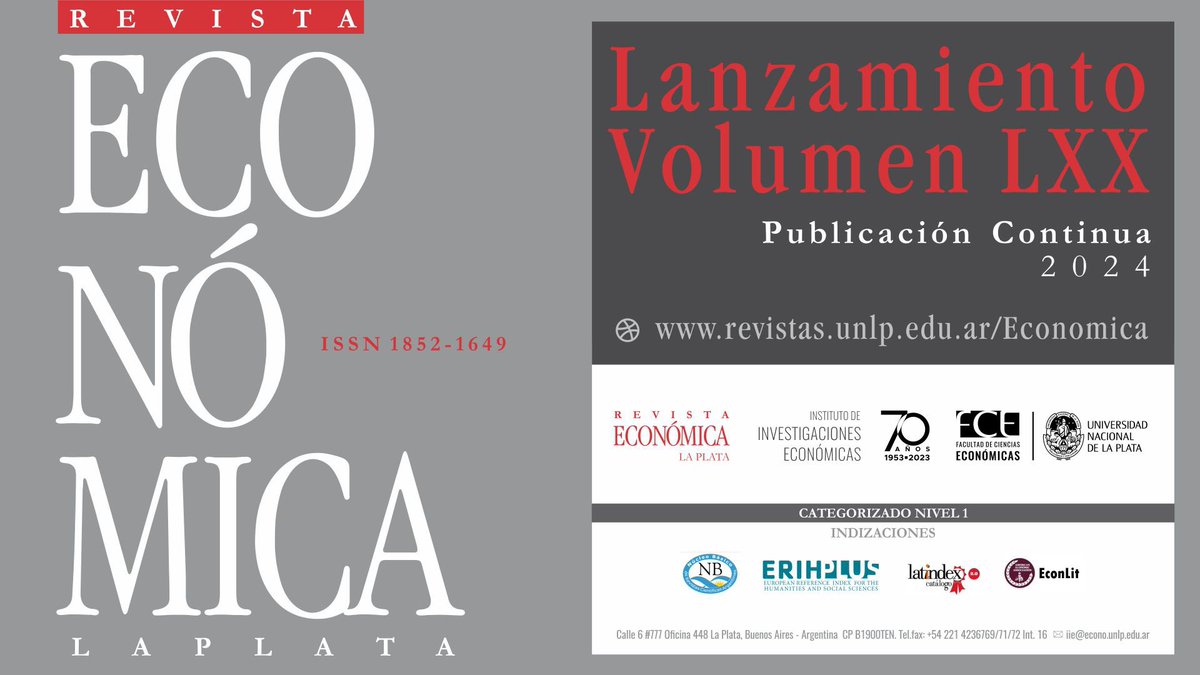 La Revista Económica anuncia el lanzamiento de su edición número ¡70!, y con ella una gran novedad 📚🧵