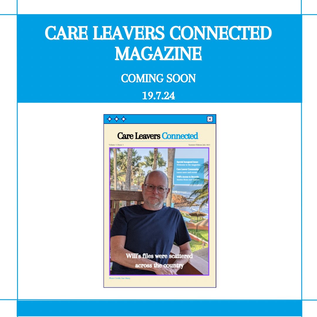 We have got some very exciting news for you; the Care Leaver's Connected team and some amazing volunteers have been working extremely hard to bring you a magazine made by care leavers for care leavers (of any age!) The magazine will be released next Friday 19th 👀