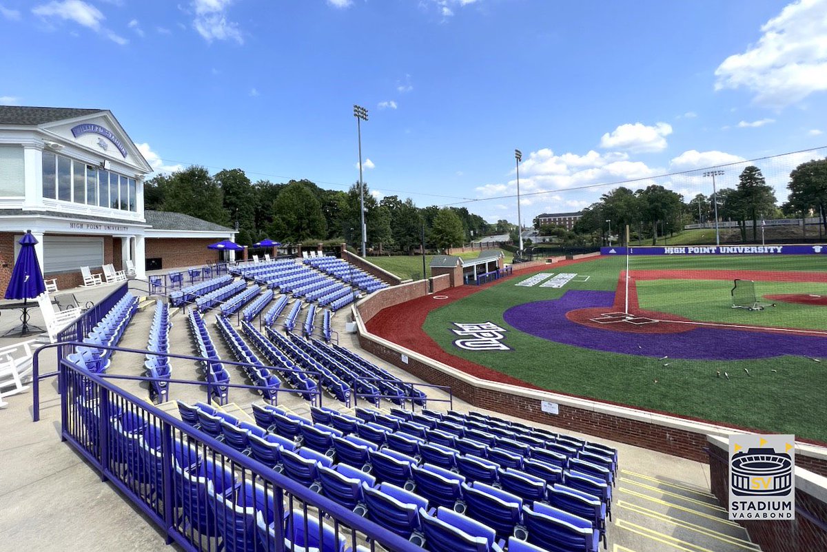 StadiumVagabond's tweet photo. George S. Erath Field at Coy O. Williard Baseball Stadium, High Point, NC - Home of the High Point University Panthers - Opened 2007 - Capacity 550
#highpoint #panthers #collegebaseball #highpointpanthers #ballpark #stadium #highpointu #hpu #hpubaseball #hpupanthers https://t.co/oGBrFzv06r