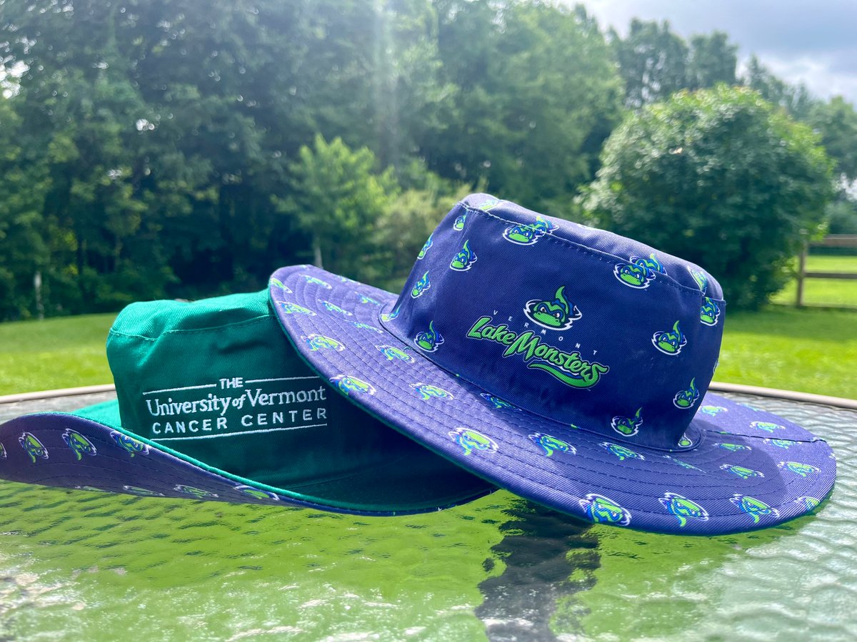 The <a href="/VTLakeMonsters/">Vermont Lake Monsters</a> is teaming up with the #UVM Cancer Center for a game of hope, connection and cancer awareness. Join us on Sunday July 14th! ⚾🎗️💜
Purchase $5 tickets at: go.uvm.edu/uvmcc-lakemons…
The first 500 fans will receive a reversible sun protection bucket hat.