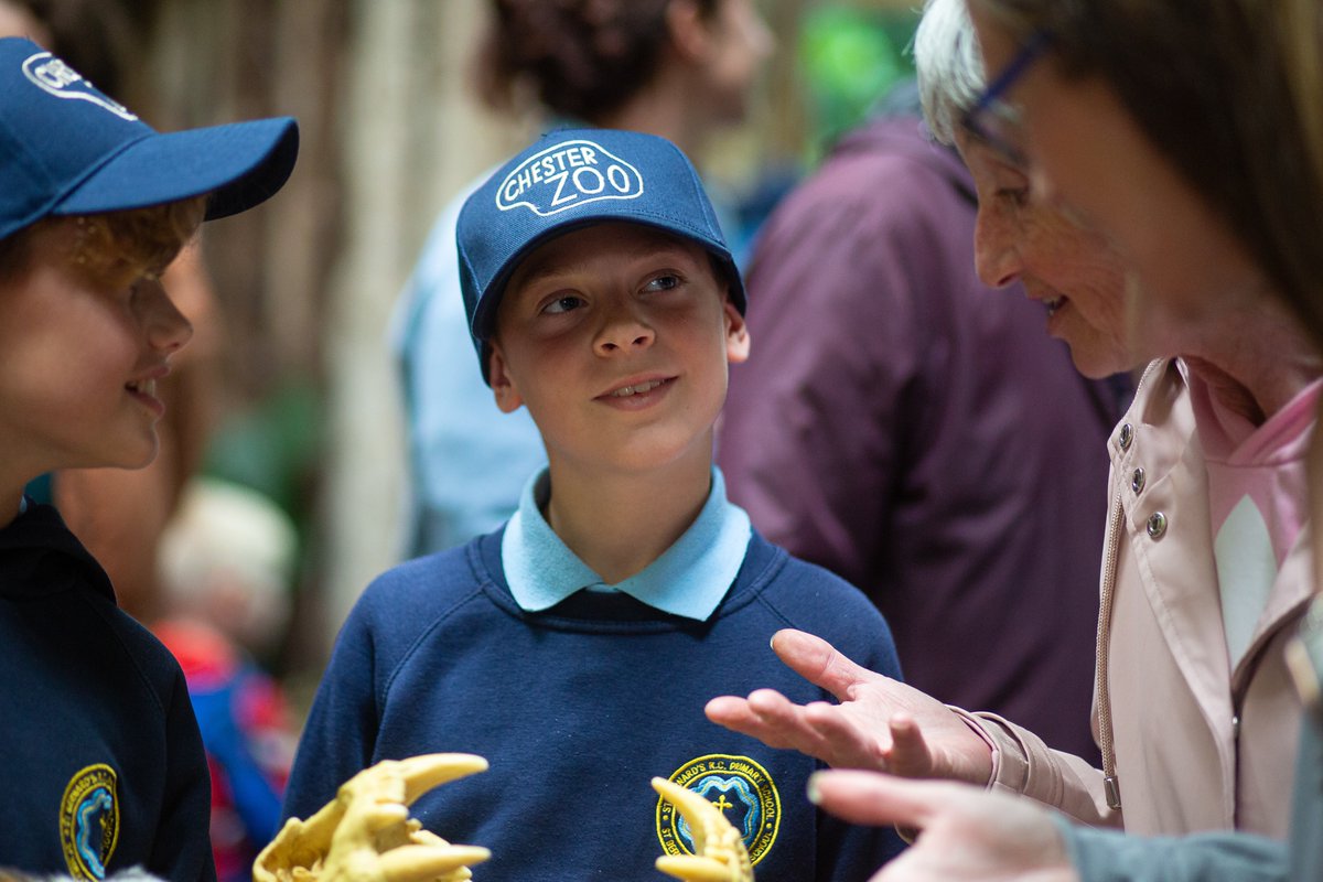 LearnatCZ's tweet photo. Thanks to all that took part in our 'Schools Takeover' today at @chesterzoo

It was inspiring to hear young people talking so passionately about the conservation topics they'd been learning about in school - from the illegal wildlife trade to sustainable palm oil! https://t.co/U2HiPGA5WS