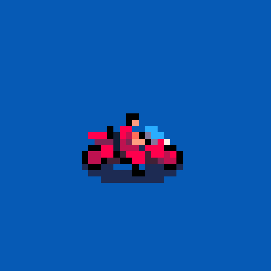 Kaneda on his bike (repost)