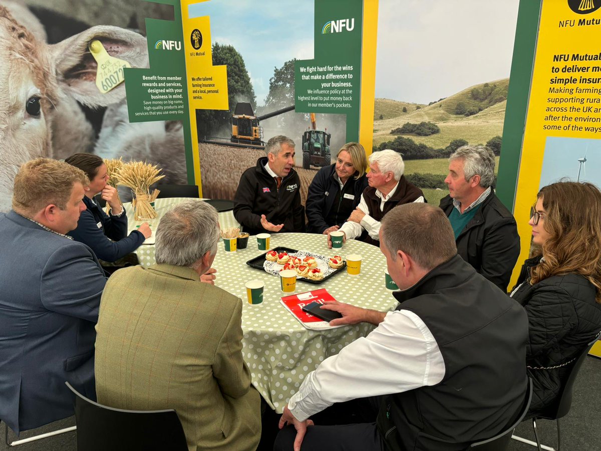 NFU Vice President <a href="/rachelhallos/">Beeston Hall Salers</a> and NFU Director General <a href="/terry_NFU/">Terry Jones</a> met Baroness <a href="/AnneCMcIntosh/">Anne McIntosh</a>  earlier today.
York and North Yorkshire Deputy Mayor for Police, Fire and Crime <a href="/jocoles1/">Jo Coles</a> stopped by to speak with us, and this afternoon we hosted a Dairy board round table meeting.