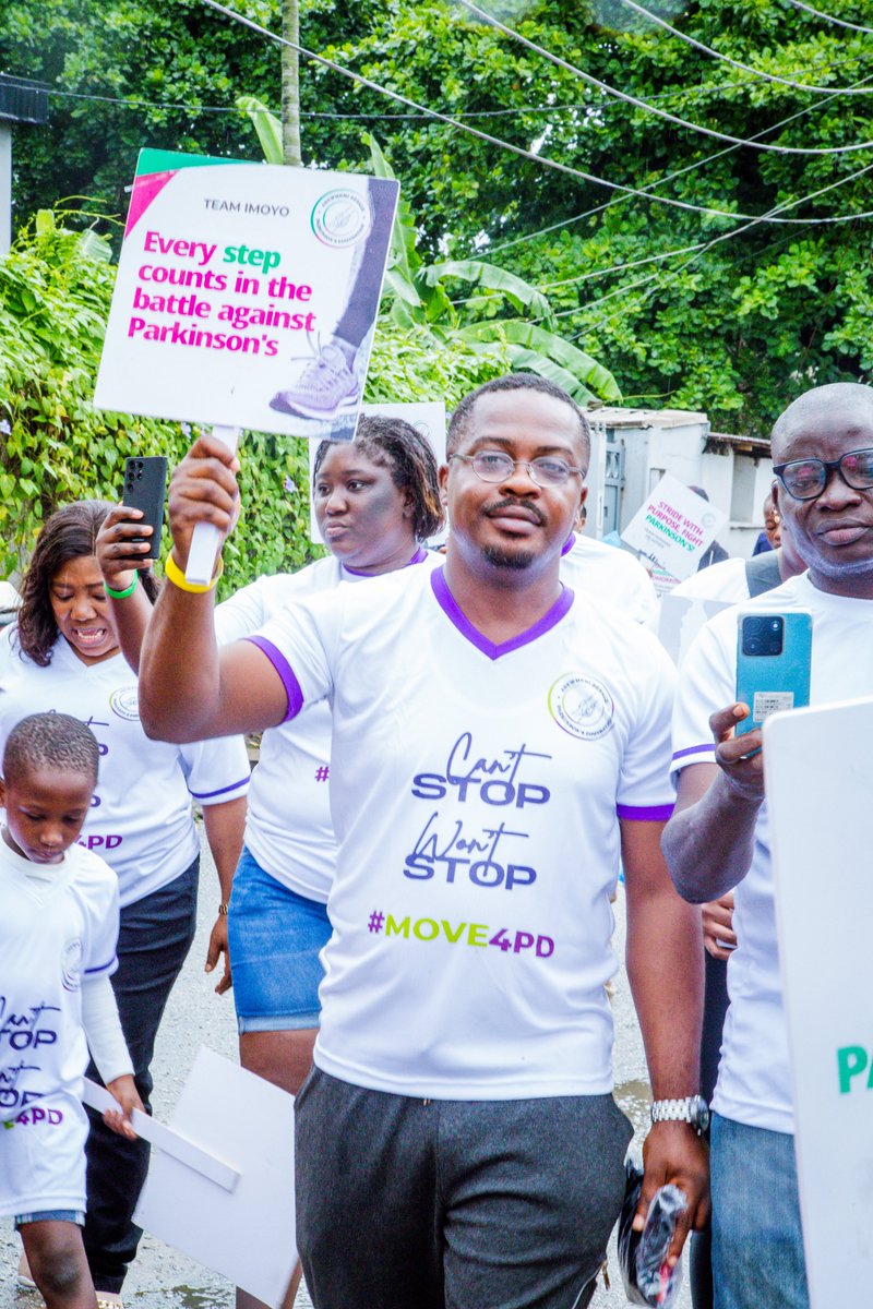 adpforg's tweet image. Swipe for some stills from the #Move4PD 2024! We hold this awareness walk to help many Nigerians become aware of Parkinson's Disease.

We want to remind everyone that a PD diagnosis is not the end. We are here to walk with you and help you access the resources to live optimally!