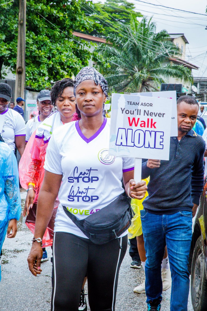 adpforg's tweet image. Swipe for some stills from the #Move4PD 2024! We hold this awareness walk to help many Nigerians become aware of Parkinson's Disease.

We want to remind everyone that a PD diagnosis is not the end. We are here to walk with you and help you access the resources to live optimally!