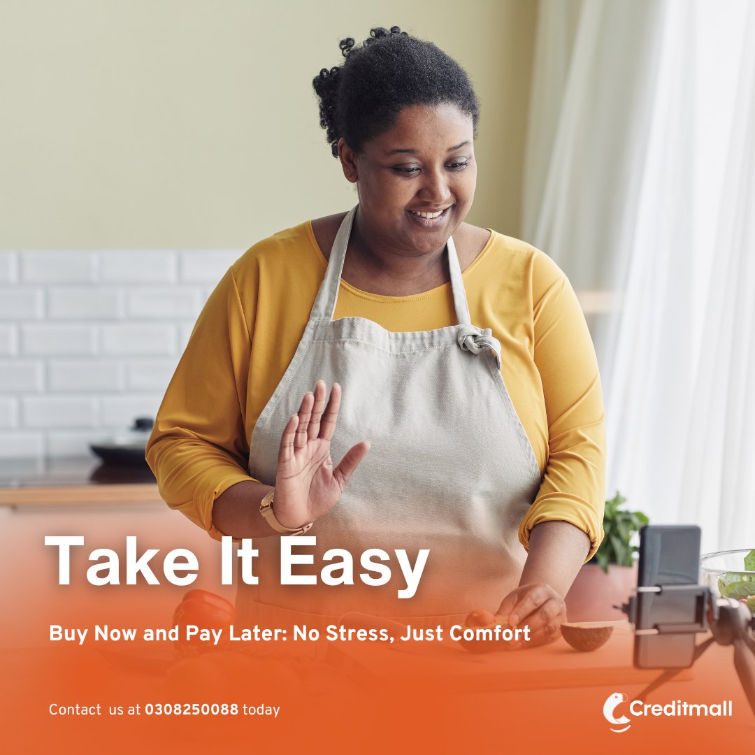 creditmallgh's tweet photo. Happy Friday! Get all your essentials for every weekend and pay gradually – no worries, just pure comfort with Credit Mall!

#CreditMall #BuyNowPayLater #PayEasy #FinancialInstitution #Ghana #FeelGoodFriday #TGIF #ShopSmart https://t.co/UinocQYpPF