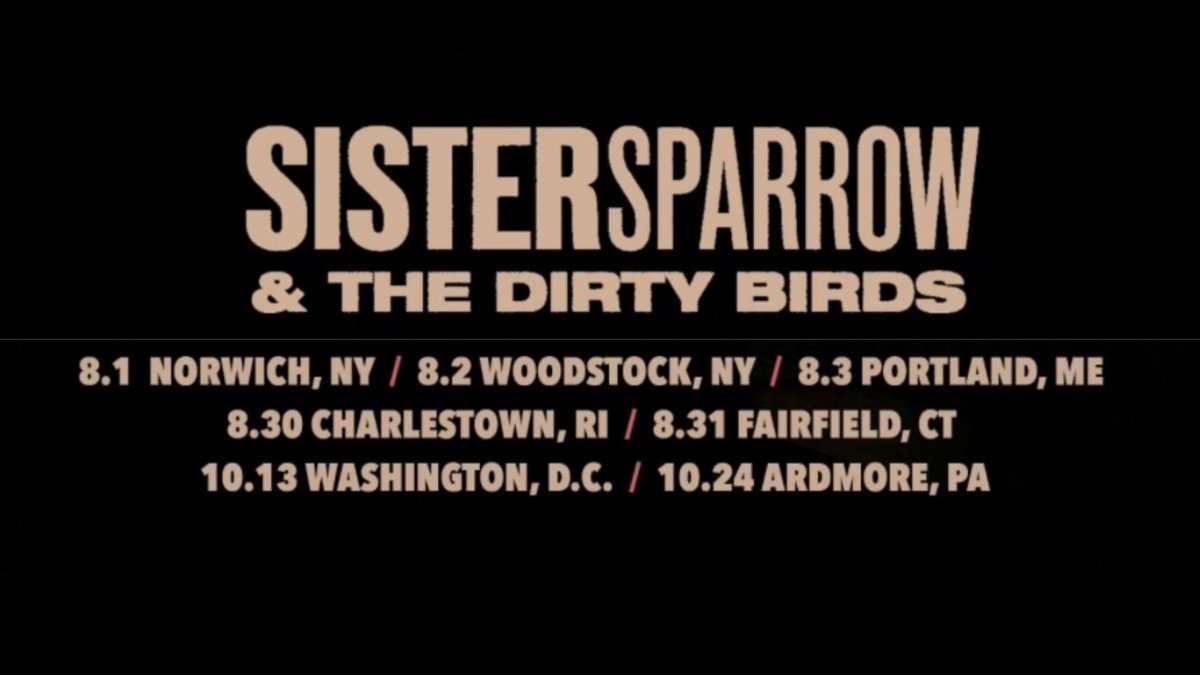 New shows added in October 🦅 <a href="/thehamiltondc/">The Hamilton</a> &amp; <a href="/ArdmoreMusicPA/">Ardmore Music Hall</a> 
🎟️sistersparrow.com/tour