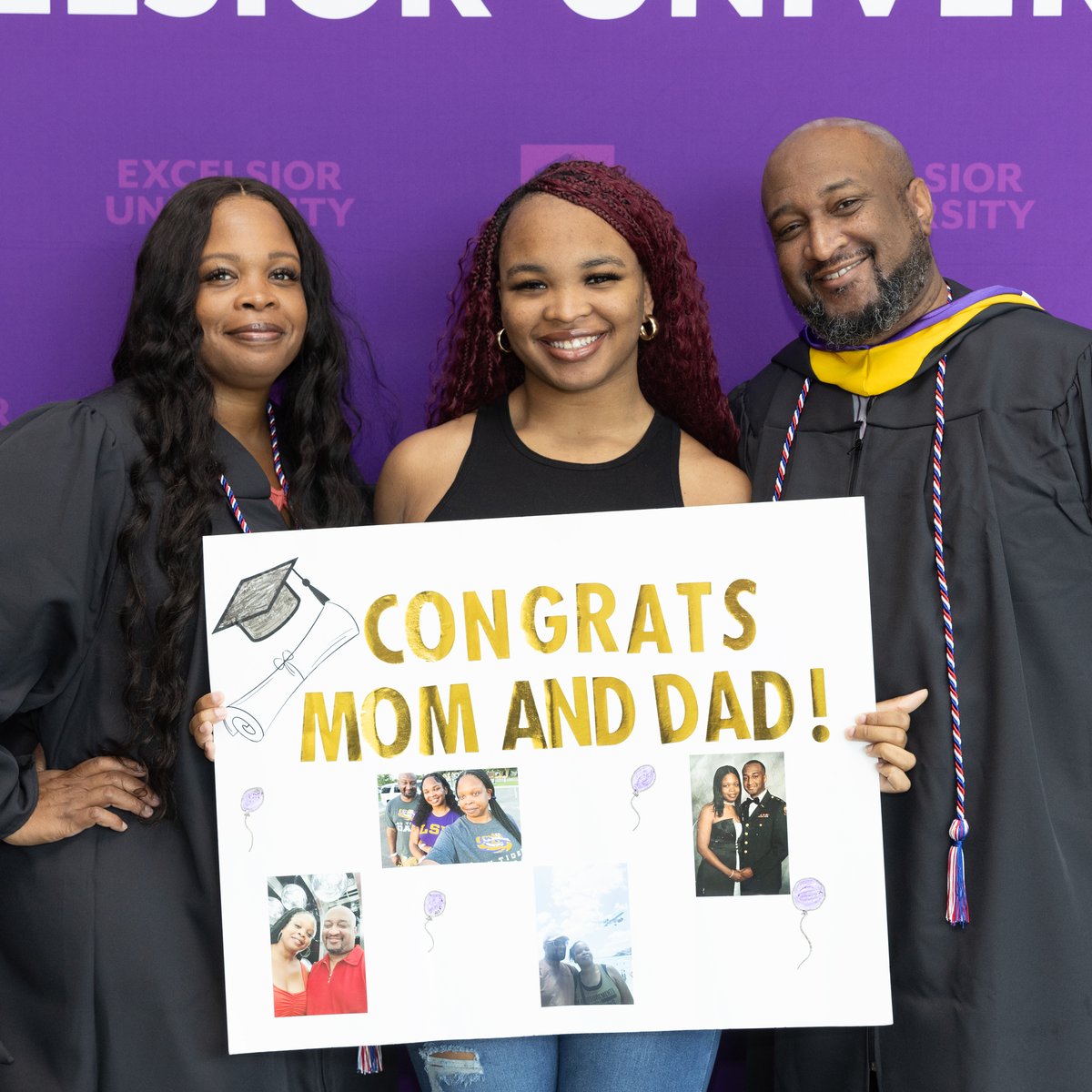 ExcelsiorUniv's tweet image. Behind every cap and gown, there's a family's love lifting you higher. You did it for them, but you couldn't do it without them. Huge shoutout to the incredible families of all our grads.🎓💫 #FamilyMatters #Commencement2024 #ExcelsiorProud