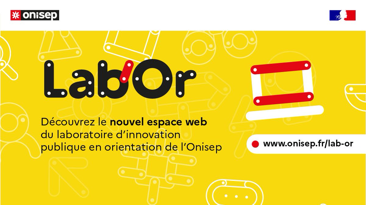 🔎Le Lab'Or #Onisep, 𝐥𝐚𝐛𝐨𝐫𝐚𝐭𝐨𝐢𝐫𝐞 𝐝'𝐢𝐧𝐧𝐨𝐯𝐚𝐭𝐢𝐨𝐧 𝐩𝐮𝐛𝐥𝐢𝐪𝐮𝐞 𝐞𝐧 𝐨𝐫𝐢𝐞𝐧𝐭𝐚𝐭𝐢𝐨𝐧, vise à accompagner les transformations des pratiques d'#orientation des jeunes, en plaçant leurs besoins/attentes au cœur des nos initiatives👉onisep.fr/lab-or