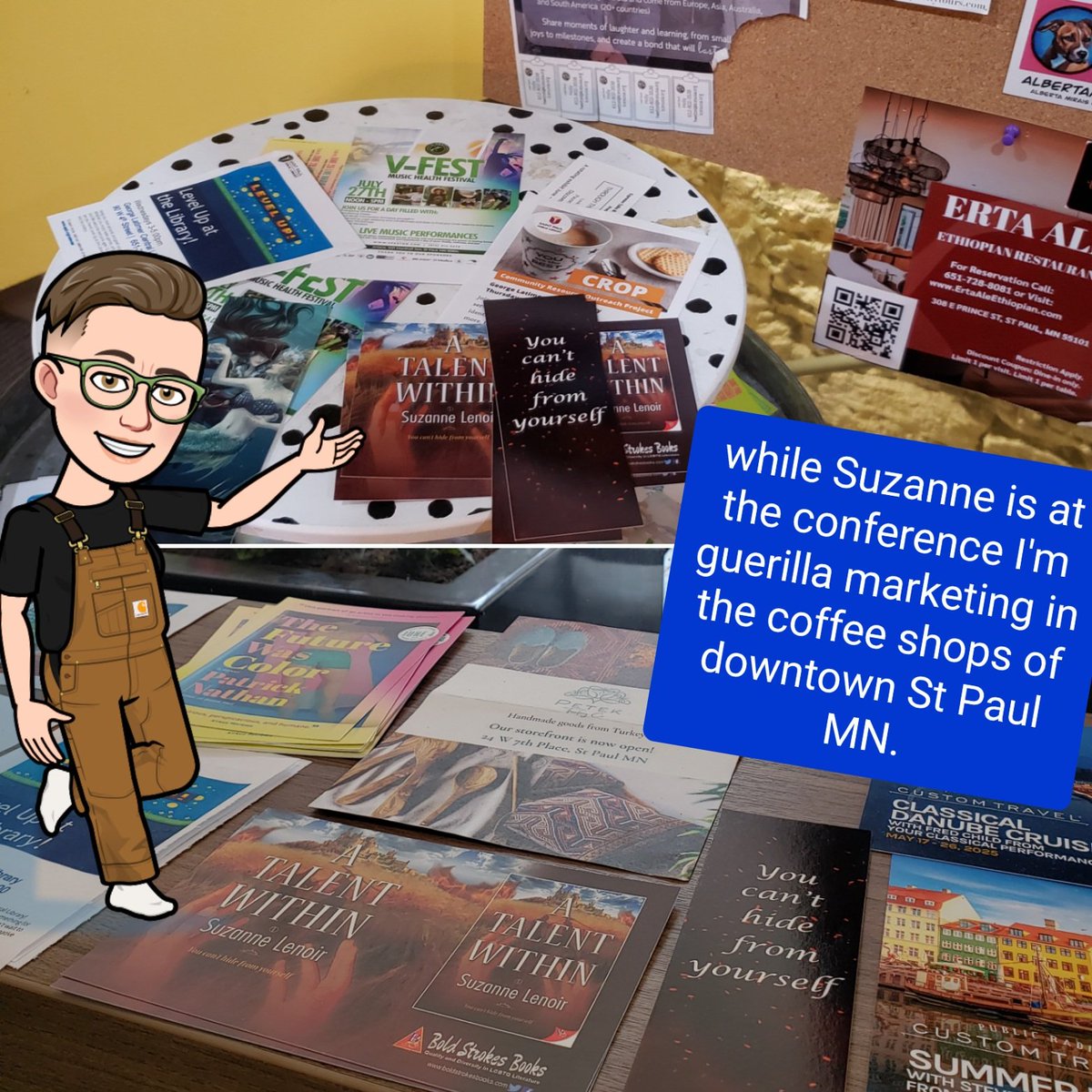 thebriannefahey's tweet photo. My wife found a way to put my coffee shop habit to work. @AuthorLenoir #gcls #atalentwithin #boldstrokesbooks https://t.co/91SiPZgGsz
