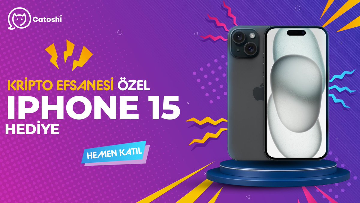 CANLI YAYINDABU GECE 23:45 DE !! ÇEKİYORUZ İPHONE 15 !!! YARIN ÖN SATIŞ YAPCAK #Catoshi BİRLİKTE iphone 15  hediye ediyoruz

- Bu paylaşımı beğenin. -beni takip edin !!!  -

 @catoshiapp Twitter hesabını ve beni
 takip edin.  
t.me/catoshiapp
grubuna katılın.