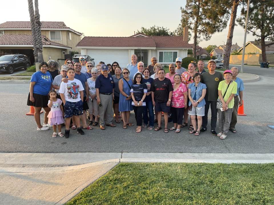 ZONE 54, Neighborhood Watch Captains Karen Wilson and Mel Briggs received a proclamation from California State Assembly member Sharon Quirk-Silva for their efforts in the Neighborhood Watch program. Cerritos Council member Frank Yokoyama attended.
