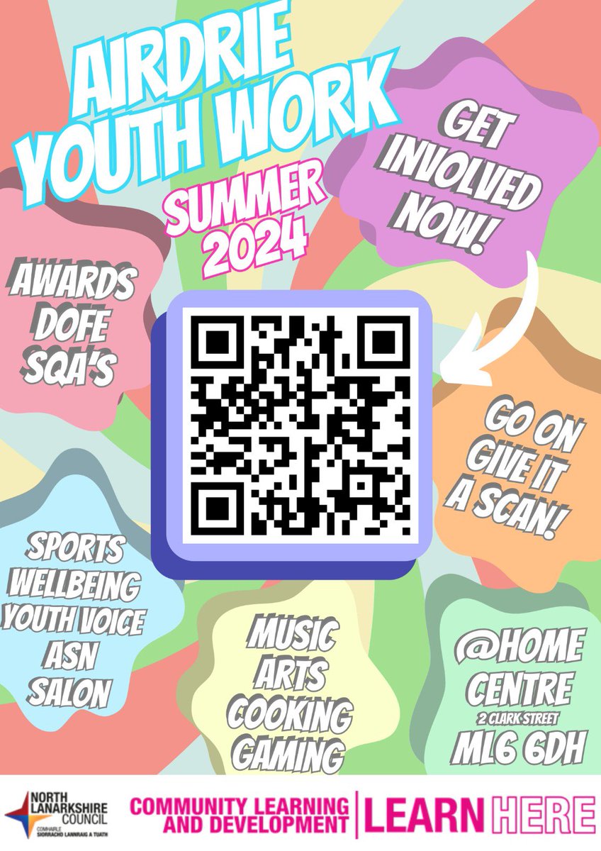 NLCYouthwork (@nlcyouthwork) on Twitter photo 🌞Airdrie Summer Programme!🌞
Looking for an exciting way to spend your summer? Take part in an engaging programme for P7-S3’s, develop new skills, participate in fun activities, there's something for everyone! Let’s make this summer unforgettable! Link below⬇️ <a href="/My_Airdrie/">My Airdrie</a> 🌞Airdrie Summer Programme!🌞
Looking for an exciting way to spend your summer? Take part in an engaging programme for P7-S3’s, develop new skills, participate in fun activities, there's something for everyone! Let’s make this summer unforgettable! Link below⬇️ <a href="/My_Airdrie/">My Airdrie</a>