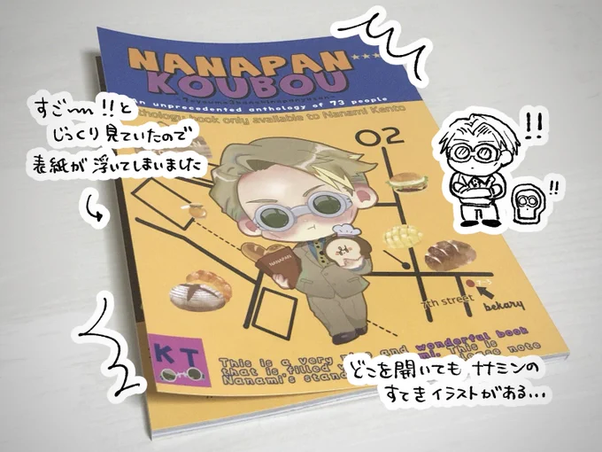 アンソロ献本、いただきました✨

73人の七さん愛が詰まった本、実際に見ると本当に凄い!

koyaの漫画ほんとに載ってるッッと感動でした…

貴重な体験をさせていただき、ありがとうございます

宝物にしよう 