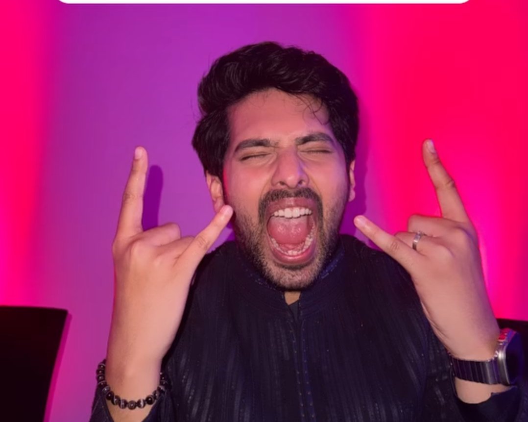 jaanhaimerii's tweet photo. what people                       what it 
think my reaction             actually is
to armaan getting 
married is

#AMmemes #intheAMfest #ArmaanMalik https://t.co/p4SmeRnAr7