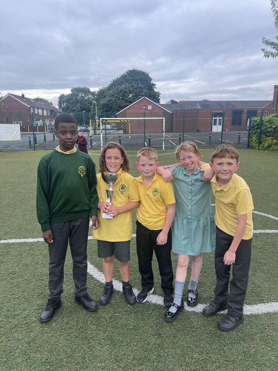 StPatsSport's tweet photo. Over the last 5 weeks we have been running a St Patrick’s Euro tournament at lunch time. Today was the final between 🇳🇱 🇵🇹 which ended 6-5 to 🇳🇱 captained by Finley. The children have really enjoyed competing against one another showing great skill and sportsmanship along the way https://t.co/9anjMxOL2C