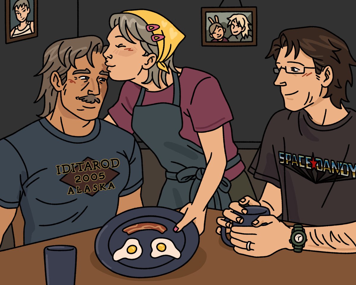 taffycatart's tweet photo. You wouldn’t let me suffer Sunny’s eggs alone, would you? #mgs #otasune https://t.co/ZCzhT8rkpW
