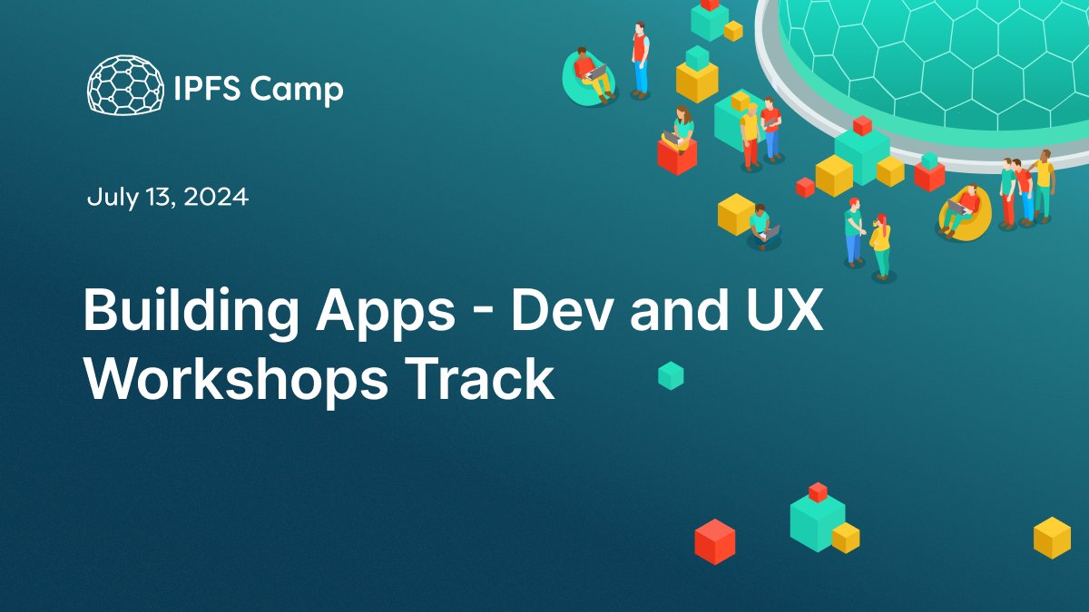 IPFS's tweet photo. 1/ π We're back with our second round of the 'Building Apps' trackβthis time focused on UX & Development.
Hear from product builders, designers & more like @harrisonhines, @colfaxselby, @eirenadesigns & @SeanPRobb
β° Kicking off at 10am at #IPFSCamp https://t.co/cZvwc37Dhj