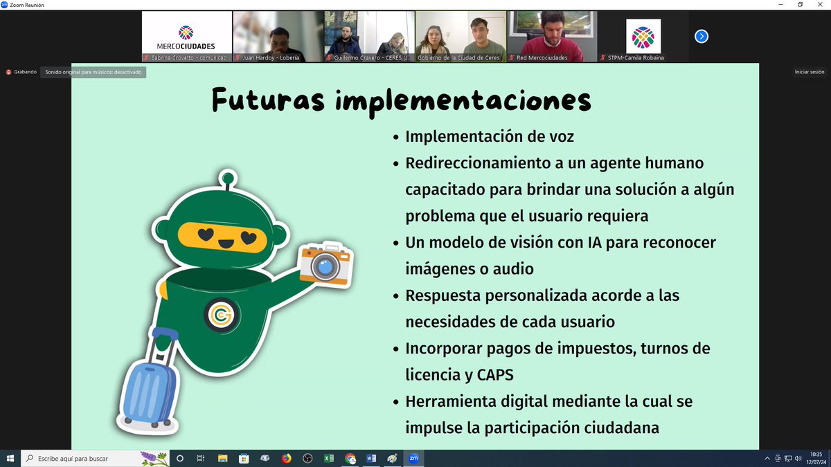 / <a href="/gobceres/">Gobierno de la Ciudad de Ceres</a> compartió la experiencia "Ceresito" un asistente virtual en whatsapp, con el cometido de fomentar la comunicación directa de la municipalidad  con la población, y agilizar y mejorar la calidad de los servicios y gestiones locales. 

Hoy en <a href="/mercociudades/">Mercociudades</a>
