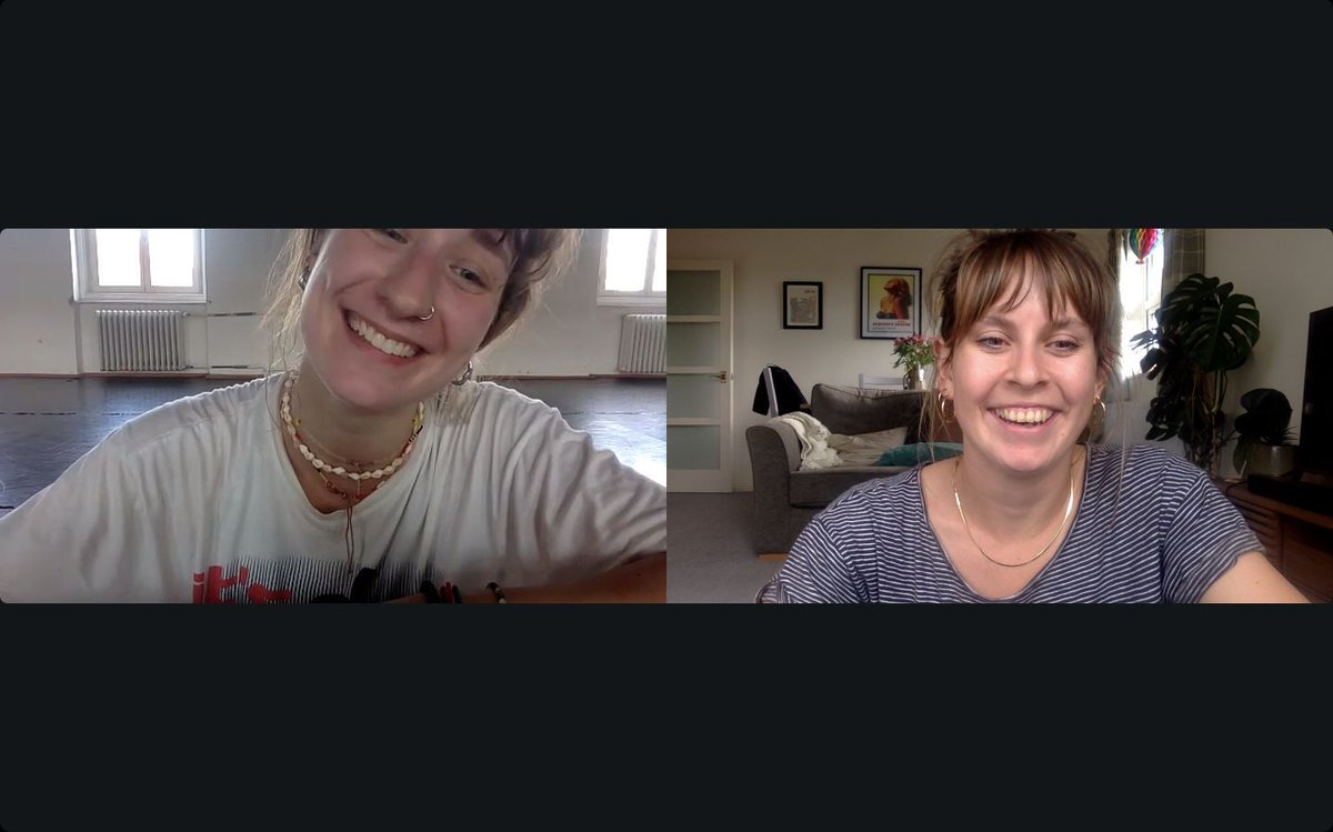 Today Lîla dancer Amy &amp; Jazmin have been working through #FaultLines online, getting ready for our collaboration at <a href="/BoraBoraDans/">Bora Bora</a> in Denmark at the end of August! We are super excited for this collaboration - thank you @pdsw_org !