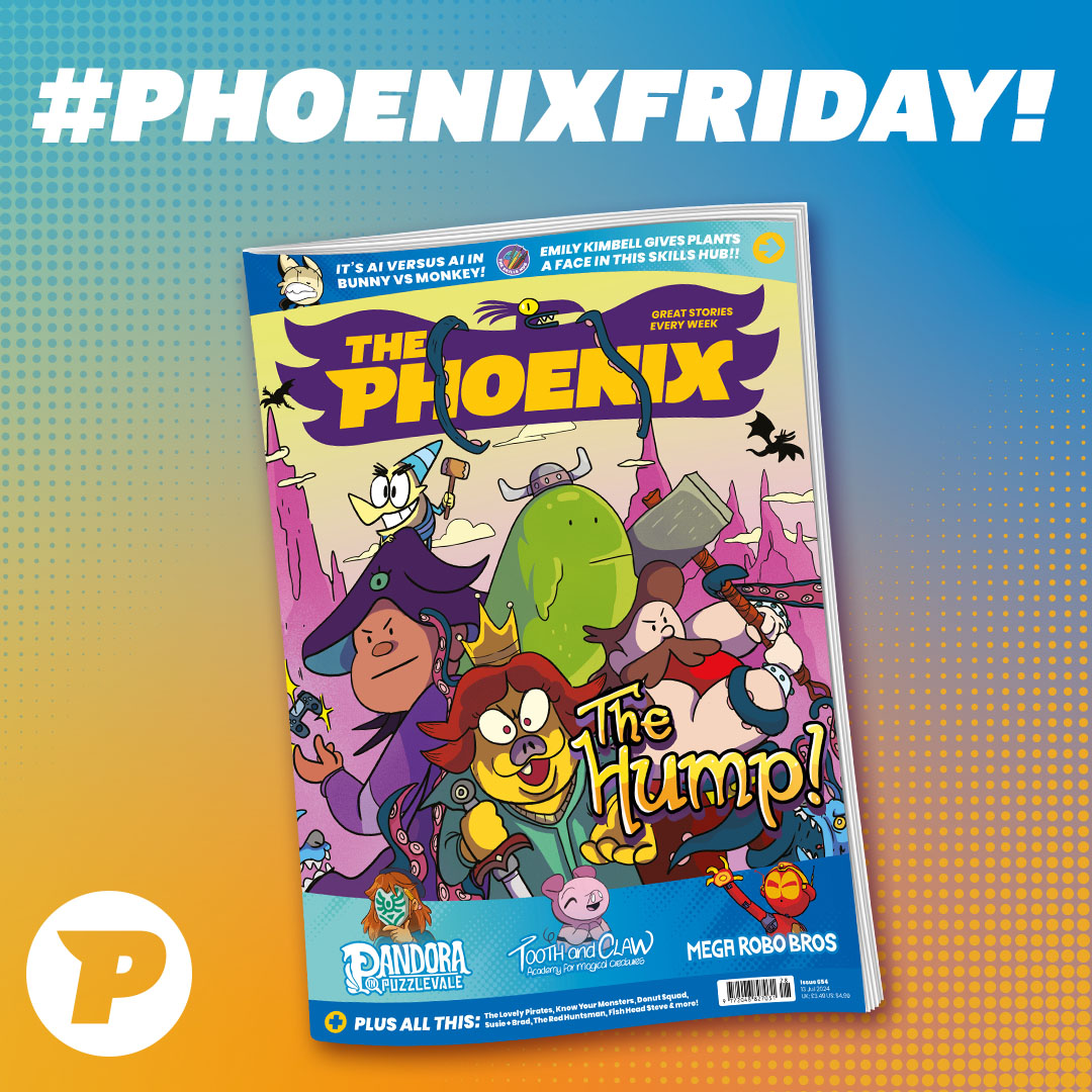 phoenixcomicuk's tweet photo. We can't believe we're just over one week away from Phoenix Fest 2024... 8 days to go!
🔥Toby and The Pixies
🔥Bunny vs Monkey
🔥Pandora in Puzzlevale
🔥Land of Noj
🔥Mega Robo Bros
Find all this and MORE in the latest issue of #ThePhoenixcomic! https://t.co/rensGoPcht