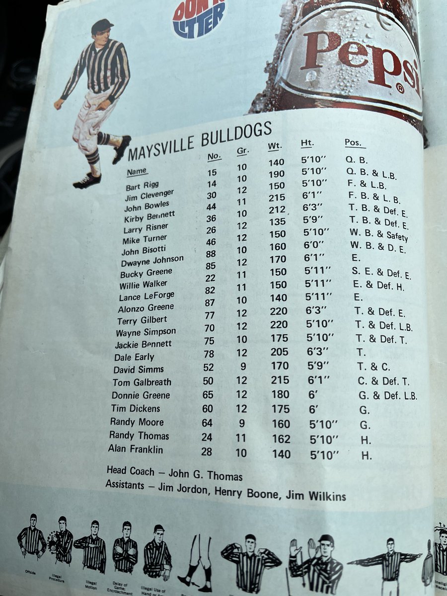 The Maysville Bulldogs football reunion is Saturday at 1 p.m. at the Dekalb Lodge Shelter next to the par 3 golf course at the Maysville-Mason County Recreation Park. 
#MaysvilleKY
#MaysvilleHighSchool
#HighSchoolFootball