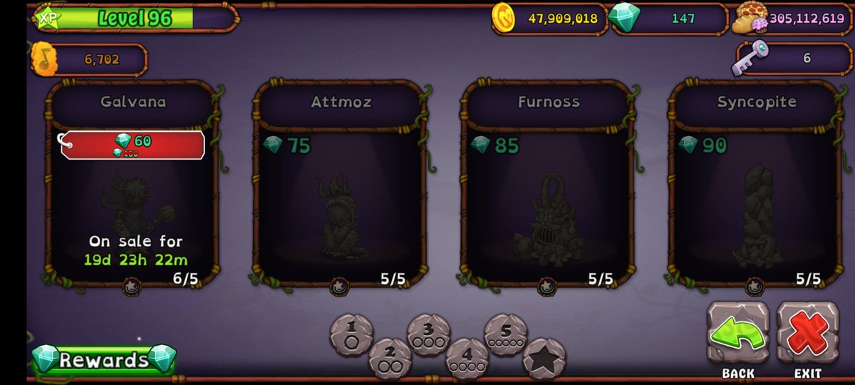 higadadrip's tweet photo. @SingingMonsters @Makeship My game bugged out while I was selling a celestial and I was able to duplicate it
I now have 6/5 galvanas https://t.co/0O3S7V4OsK