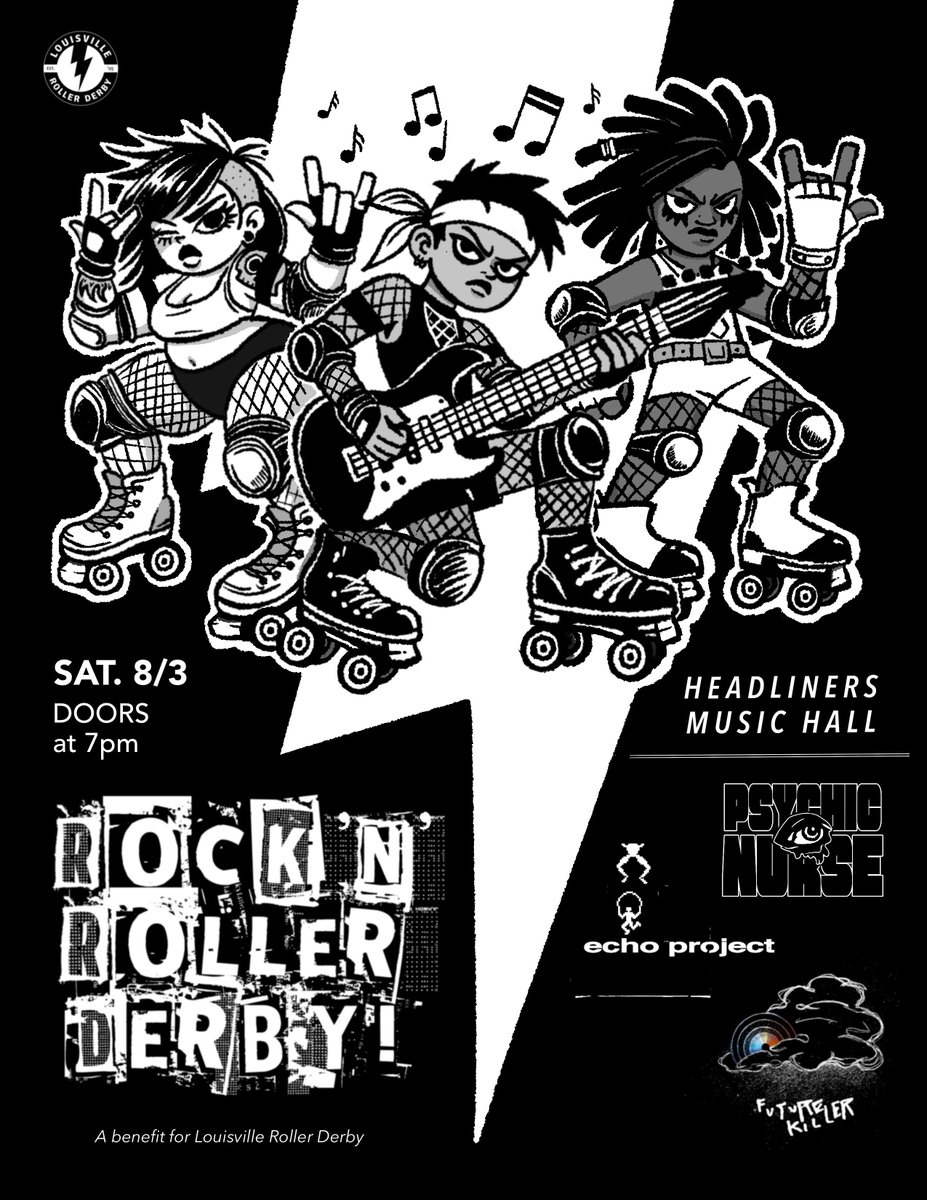 JUST ANNOUNCED AND ON SALE! Rock n Roll Derby - A Benefit for Louisville Roller Derby on Saturday, August 3. Get your tickets now!!!
&gt;&gt; bit.ly/RNRDerbyHDL