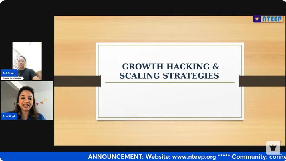 nteepconnect's tweet photo. Thank you, A.J. Smart, for your insightful and engaging presentation on growth hacking today; your expertise has truly inspired us to think creatively about our strategies!
Connect with A.J. Smart on LinkedIn: Adams John Smart
Watch it on YouTube: https://t.co/8njF8QwEj1

#NTEEP https://t.co/0mDSW9HX4x