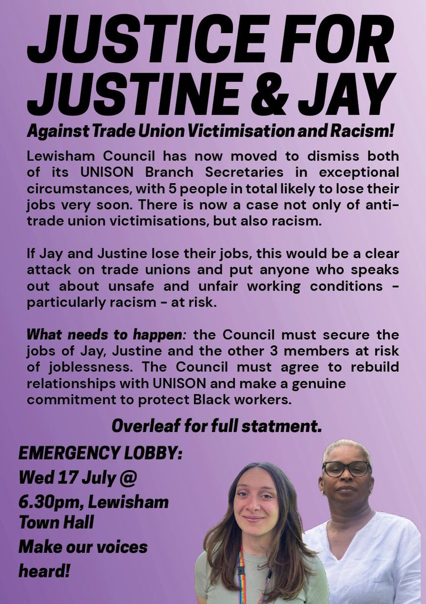 UNISON Lewisham tweet media
