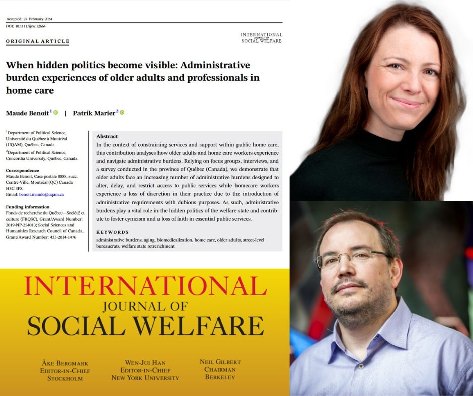 CREGÉS (@le_creges) on Twitter photo Discover this article in the International Journal of Social Welfare <a href="/WileySociology/">Wiley Sociology</a> 📰 Co-authored by CREGES researcher Maude Benoit and CREGÉS scientific director Patrik Marier, it dives into the admin challenges faced by older adults & home care workers onlinelibrary.wiley.com/doi/epdf/10.11… Discover this article in the International Journal of Social Welfare <a href="/WileySociology/">Wiley Sociology</a> 📰 Co-authored by CREGES researcher Maude Benoit and CREGÉS scientific director Patrik Marier, it dives into the admin challenges faced by older adults & home care workers onlinelibrary.wiley.com/doi/epdf/10.11…