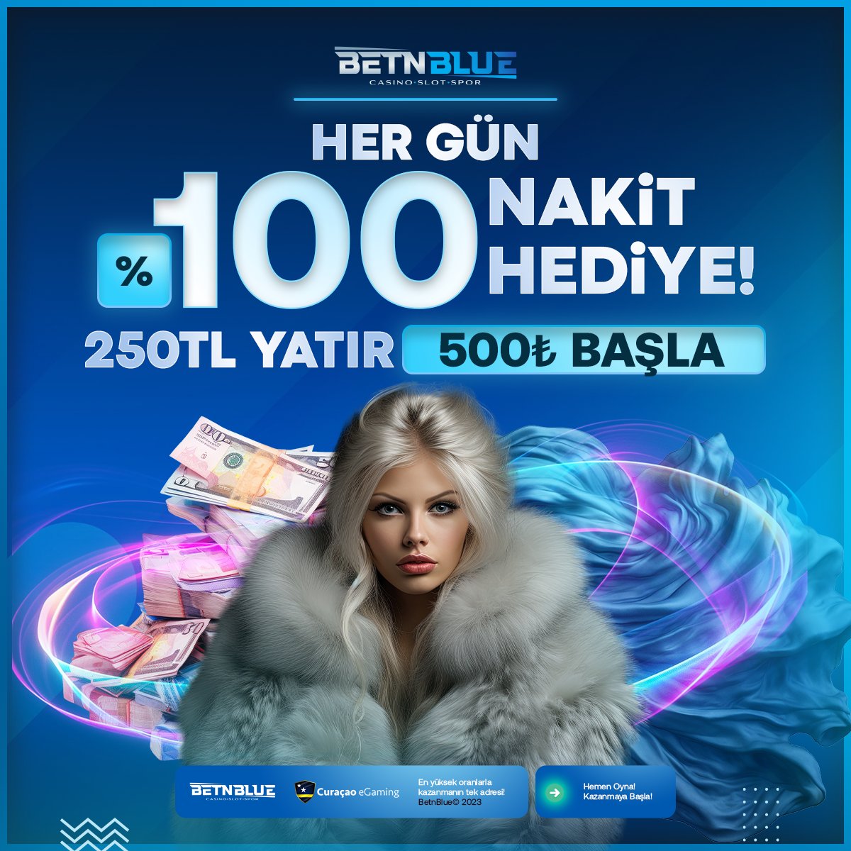 Betn_blue's tweet photo. 🤑 250 TL Yatır, 500 TL Başla! 

😱 %100 250 TL ÇEVRİMSİZ NAKİT HEDİYE !

➡️ Minimum - Maksimum 250 TL yatırımınıza eklenmektedir.
➡️ 250 TL NAKİT hediyenizi SLOT alanında kullanabilirsiniz.
➡️ Minimum ve Maksimum 2.500 TL para çekim işlemi gerçekleştirebilirsiniz. Farklı hiçbir şartı bulunmamaktadır. 

🔄 Türkiye'nin en çok kazandıran alt yapısıyla #betnblue'da 1.000.000₺ Kazanmaya Davetlisiniz!

🔗 BetnBlue Güncel Giriş🔗
https://t.co/eSJnaU1rXk