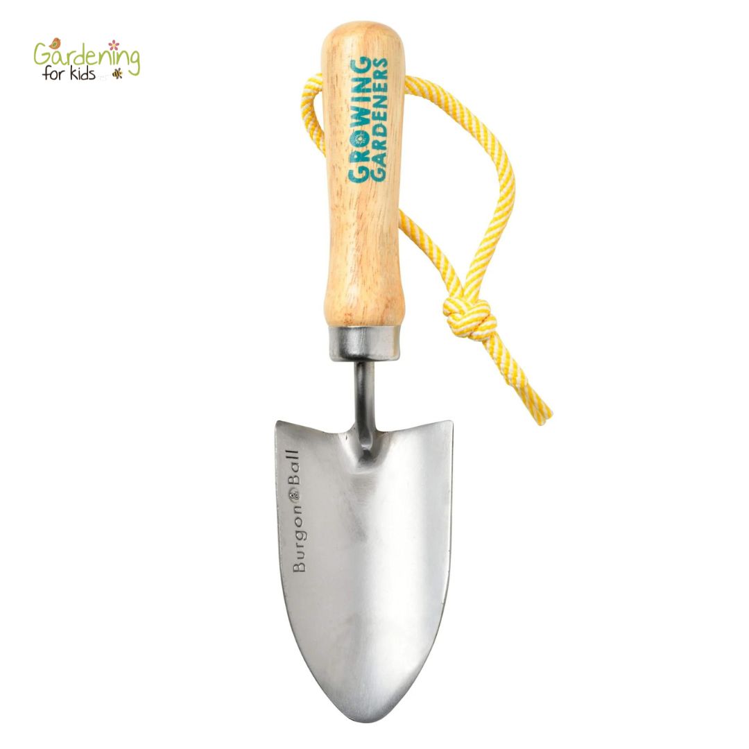 A high-quality children’s garden trowel, sized for young gardeners.

Designed in stainless steel and FSC®-certified hardwood, this robust RHS-endorsed child’s hand trowel will stand up to energetic gardening, as well as play. 

🔗 gardeningforkids.co.uk/collections/ec…