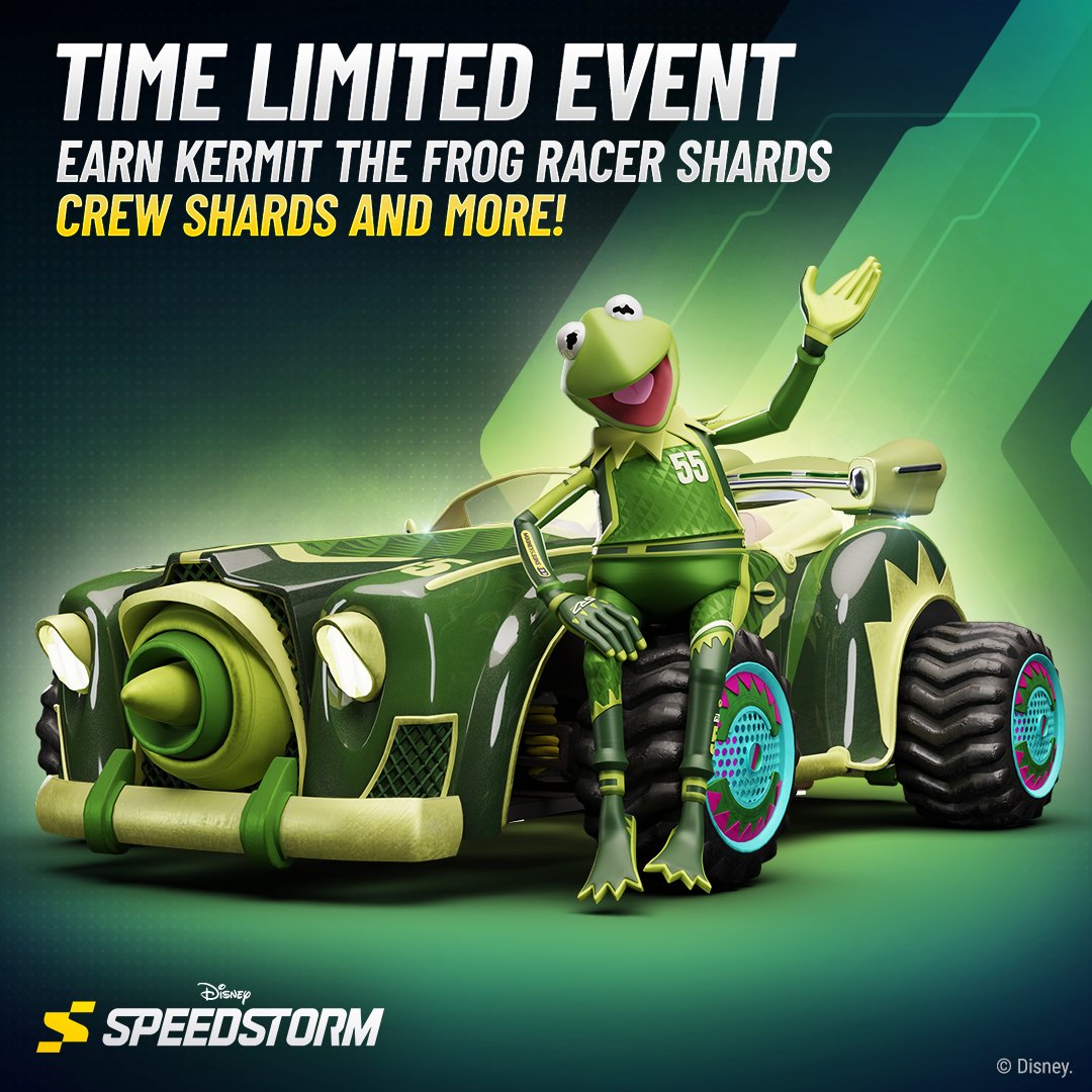 Disney Speedstorm on X: “Earn Kermit Racer Shards, Crew Shards and