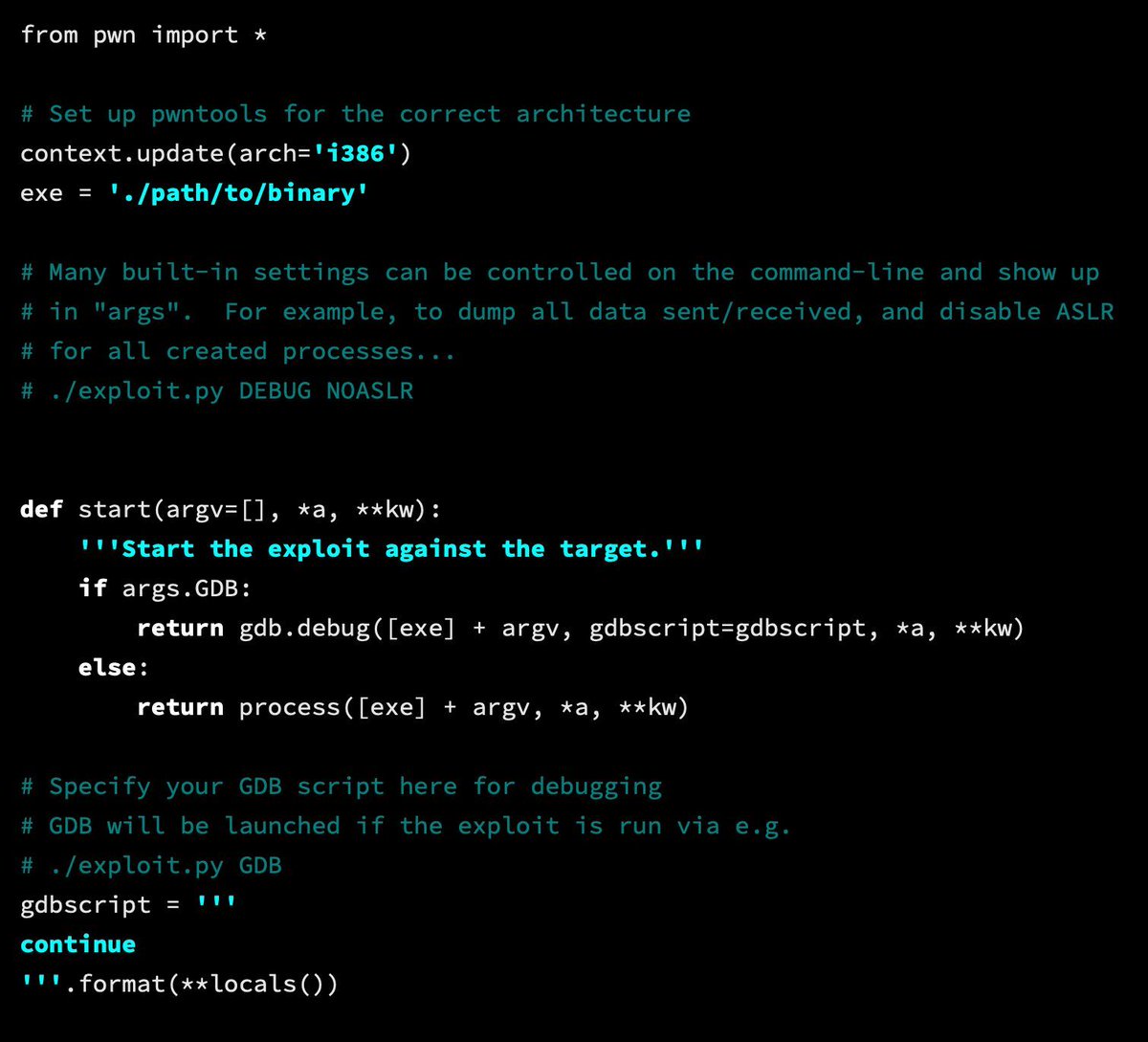 Beginners introduction to pwntools for exploit development and CTFs

Part 1: archcloudlabs.com/projects/pwnto…
Part 2: archcloudlabs.com/projects/pwnto…
Part 3: archcloudlabs.com/projects/pwnto…

#pwntools