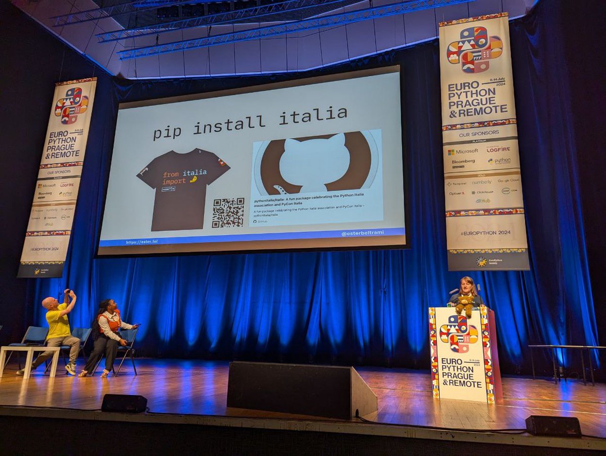esterbeltrami's tweet image. Technically I made it work!! 🤩 
Check it out `pip install italia`

Thanks @cmaureir for the help 🙌
#EuroPython2024 @europython
