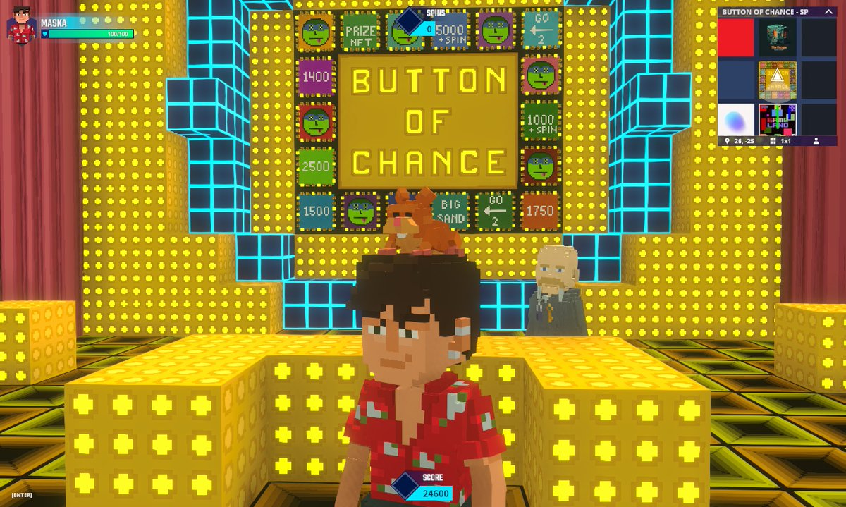 o0maska0o's tweet photo. @EscapeRmArtist @TheSandboxGame @EscapeRmArtist #ButtonOfChance #BuildersChallenge2 https://t.co/ynMVpih4mc