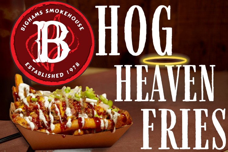 bighamsbbq's tweet photo. Celebrate National French Fry Day with our Hog Heaven Fries!🍟Our Hog Heaven Fries are fried to perfection with our freshly pulled pork, shredded cheese, crispy bacon, our NEW sweet BBQ sauce, a made from scratch lemon garlic crema, and topped with some freshly chopped scallions https://t.co/vJi21HdbQM