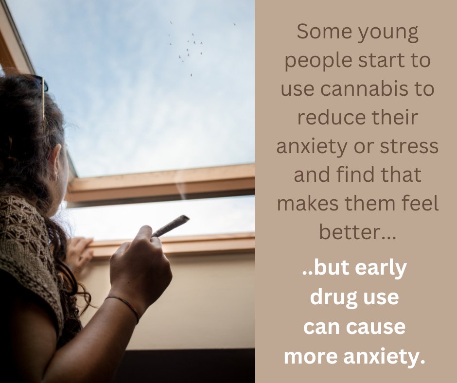 Ever wonder why kids use cannabis?  
Some use weed to fit in and have fun, but some use cannabis to reduce their worry or stress. Talk with a teen who uses it to cope &amp; together find other things they can turn to for dealing with stress and anxiety, like sports or playing music.