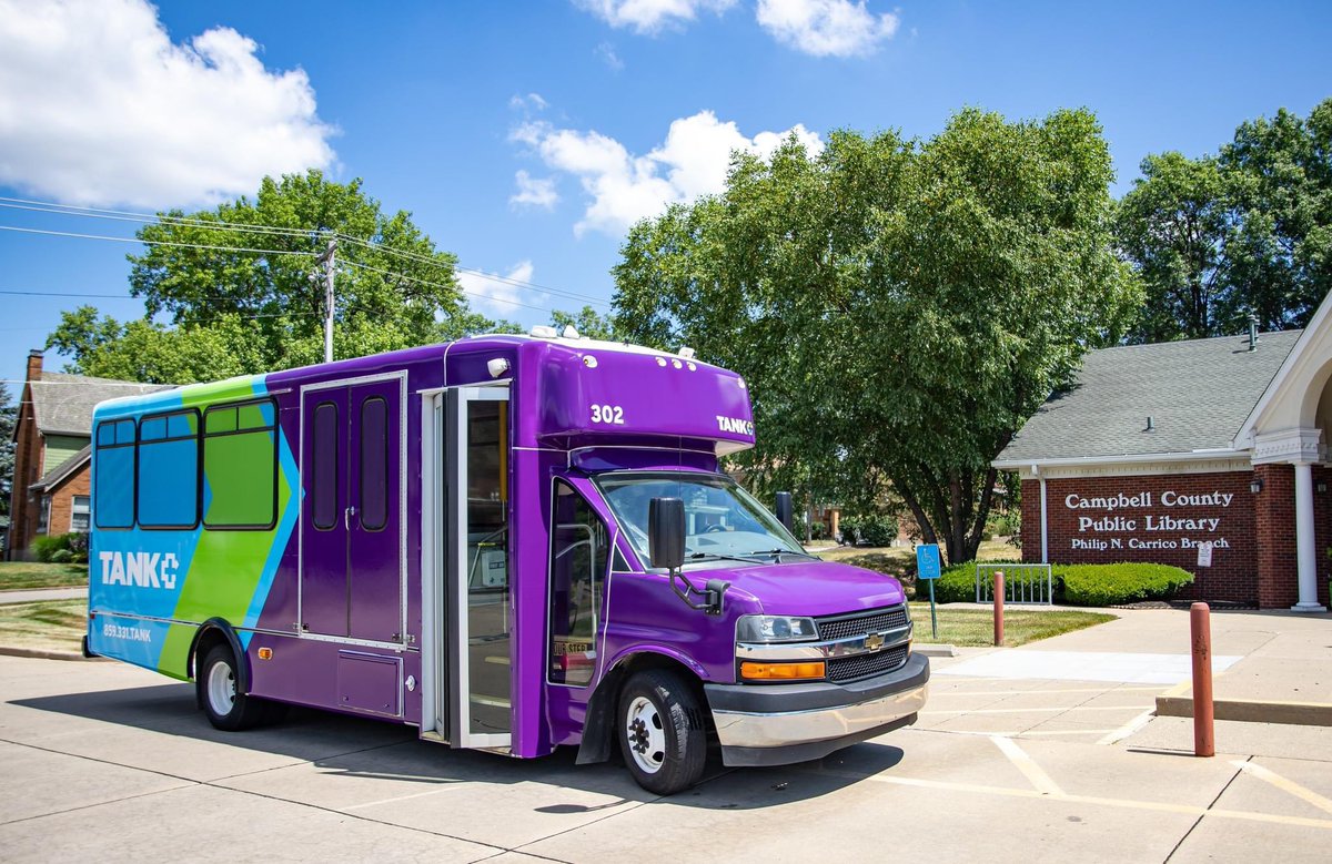 tankbus's tweet image. @fortthomasky TANK+ is coming to your city soon! Want to learn more about this new service? Join us July 23rd from 4-6PM at the @campbellkylib Ft. Thomas branch! Meet our team, explore the new bus, ask questions, &amp;amp; take home some cool TANK+ swag 🚌 #TANKPlus