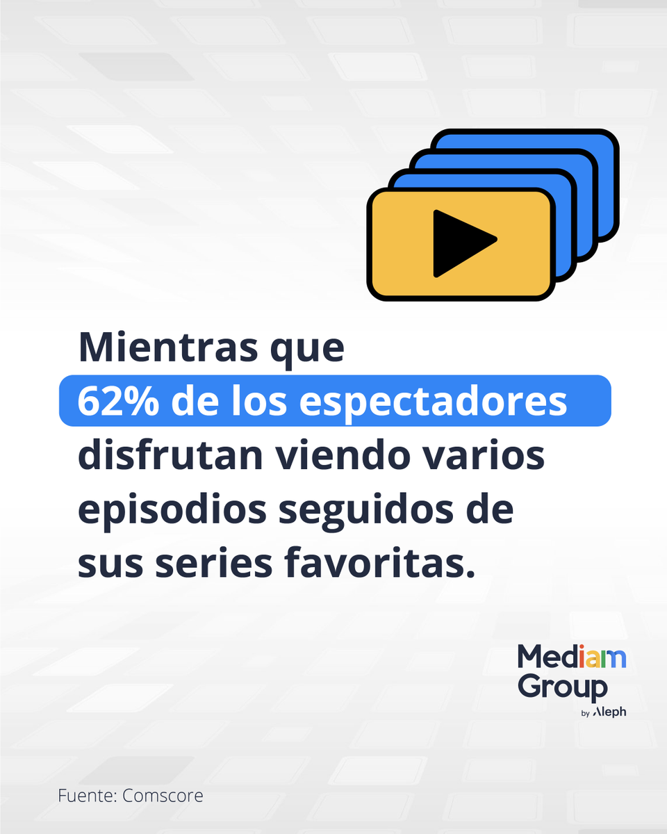 MediamGroup's tweet photo. Explora los hábitos de consumo de los espectadores de #CTV y conecta con tu audiencia en un mundo donde el contenido se consume de manera continua. Conoce las oportunidades publicitarias en la nueva cartera de soluciones digitales de #MediambyAleph.

CTV is now!
#Streaming #LATAM https://t.co/Fv6hfsXgx3