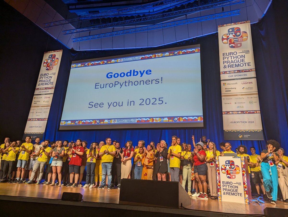 pauloxnet's tweet image. The 2024 edition of EuroPython is coming to an end 🐍🇪🇺

Laís Carvalho is presenting the closing session of the conference 🥲

Thanks to all the organizers, volunteers, sponsors, speakers and participants 🙏

#EuroPython #EuroPython2024

CC @europython @lais_bsc