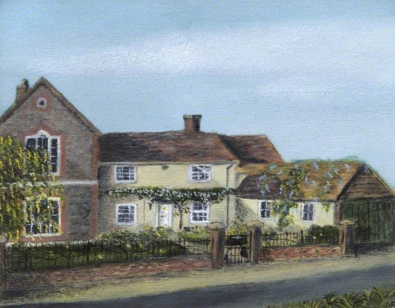 WallingfordMus's tweet photo. We are going to try to join the #AlphabetChallenge so here are our suggestions for #WeekAForArt & #WeekBForBlue: 'Chilterns', Warborough & 'Landscape', both by Nora Rickards. Rickards captured these local scenes (with blue skies!) around 1960 & gifted them to the museum in 1999. https://t.co/da2VrIfzlc