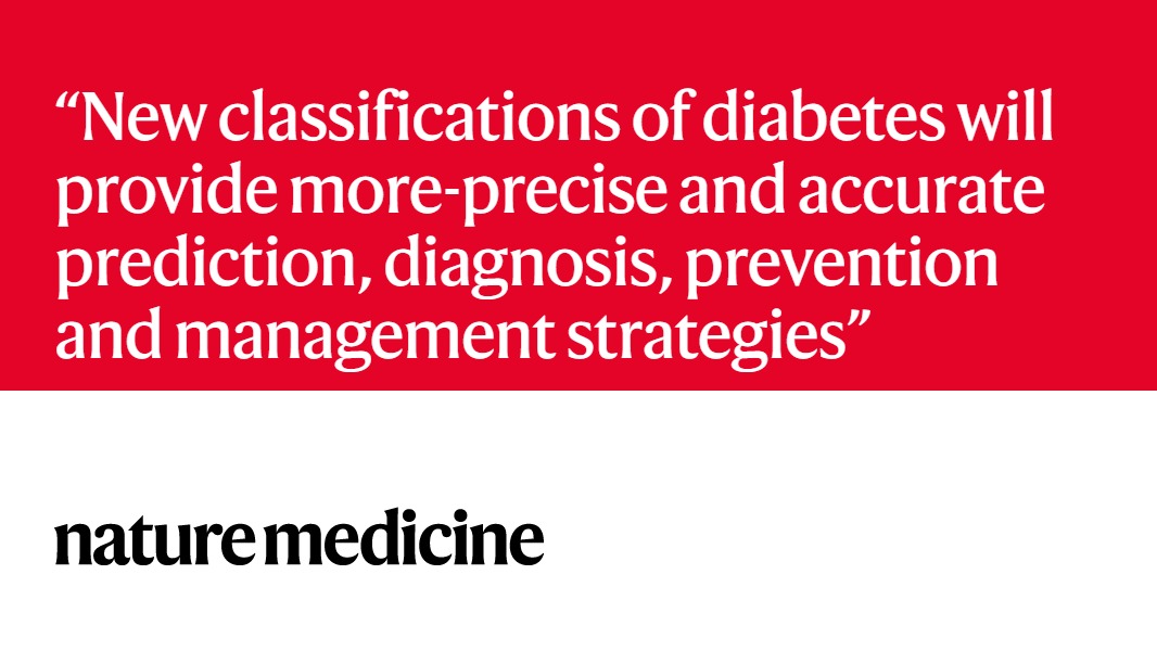 A global initiative to deliver precision health in diabetes.

Comment from William Cefalu <a href="/NIDDKgov/">NIDDK</a> and colleagues

nature.com/articles/s4159…